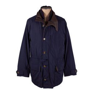 LORO PIANA HORSEY Dark Navy Nylon Jacket with Vest